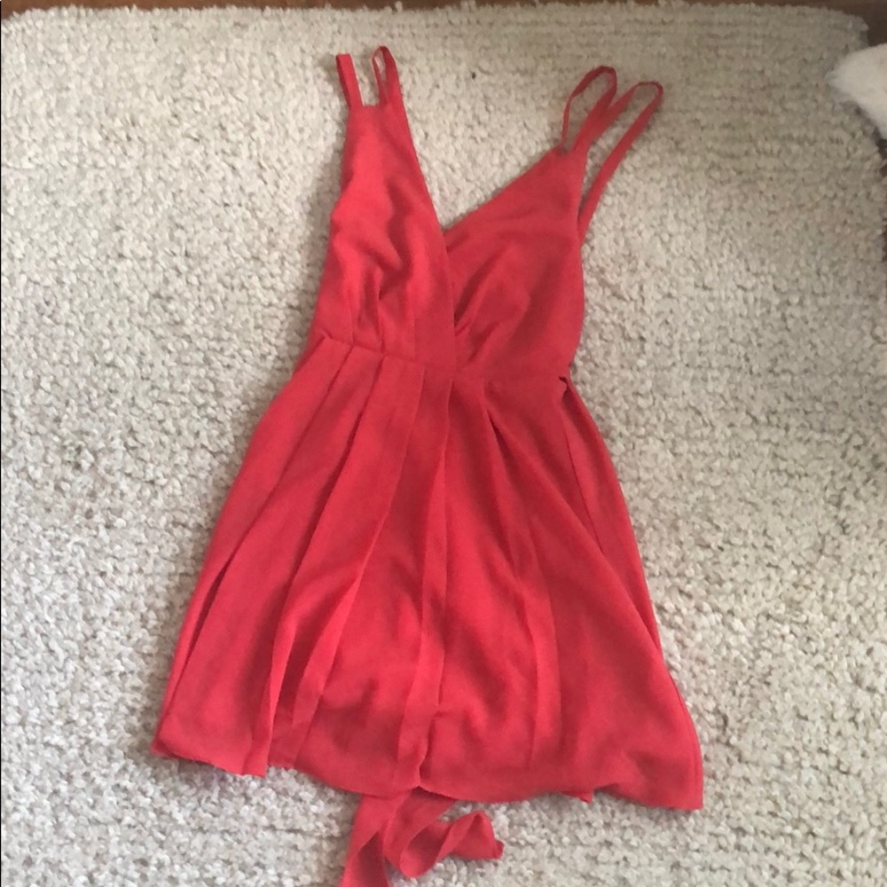 Pins and needles red dress.